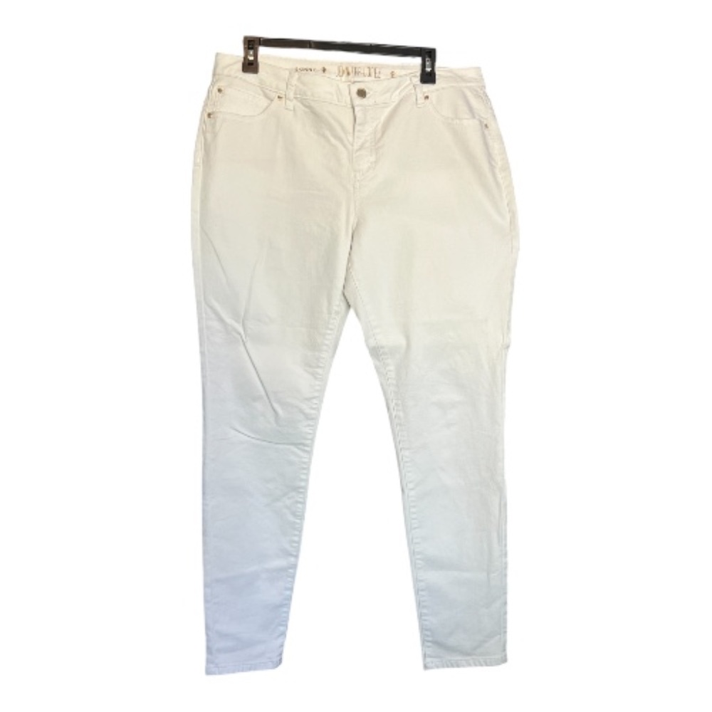 EUC Jennifer Lopez white skinny jeans – size 14